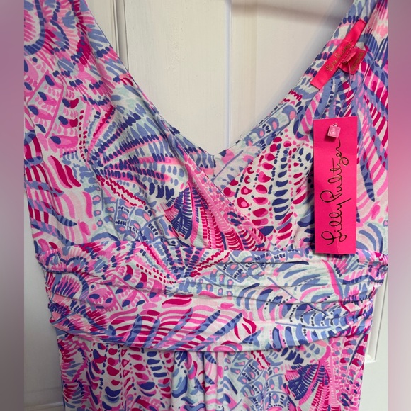Lilly Pulitzer “Raz Berry Sea You Soon” Sloane Maxi Dress Size Large - Picture 2 of 4